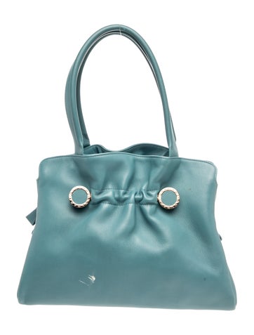 Bvlgari Leather Twist Tote