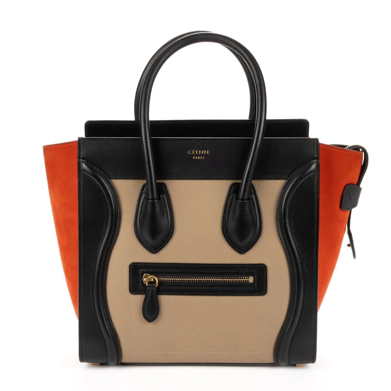 Leather Micro Tri-color Lugagge