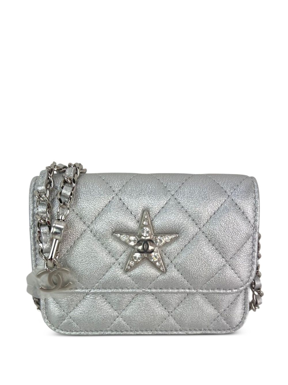 quilted star Flap shoulder bag