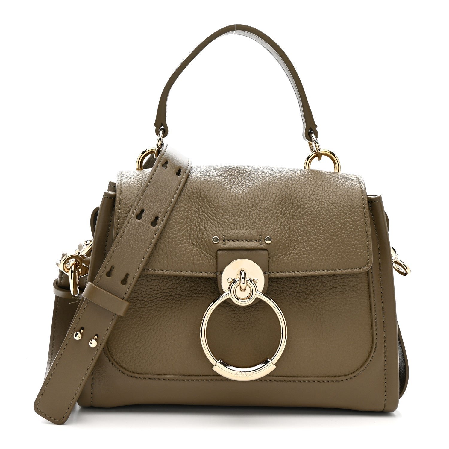 Chloe Chloe Calfskin Mini Tess Day Bag Motty Grey