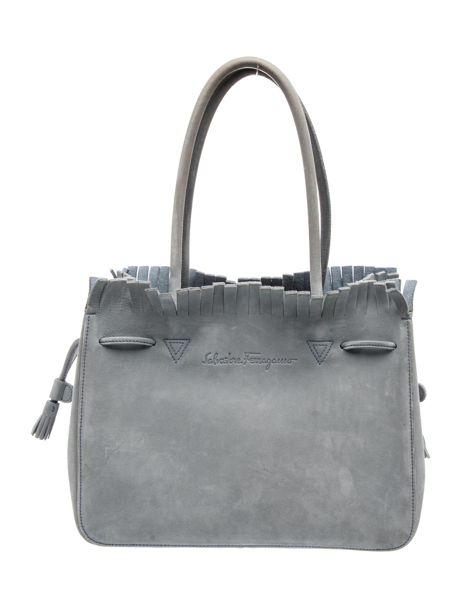 Suede Top Handle Bag