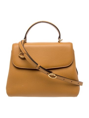 Leather Top Handle Bag
