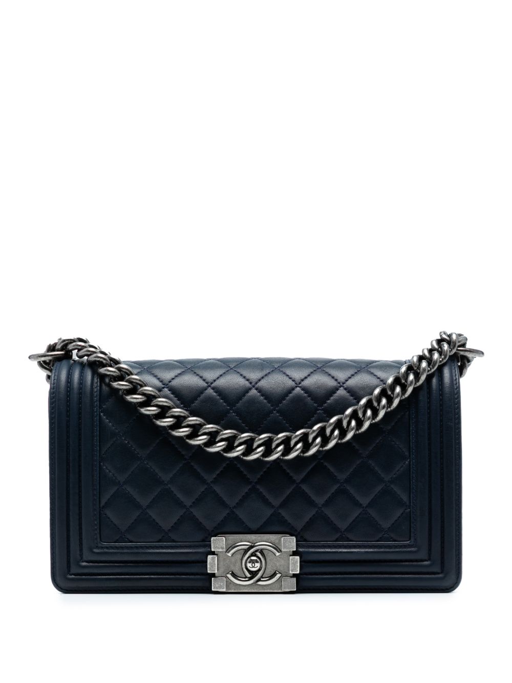 2012 Old Medium Quilted Lambskin Boy Flap crossbody bag