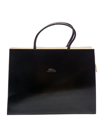 Leather Top Handle Bag