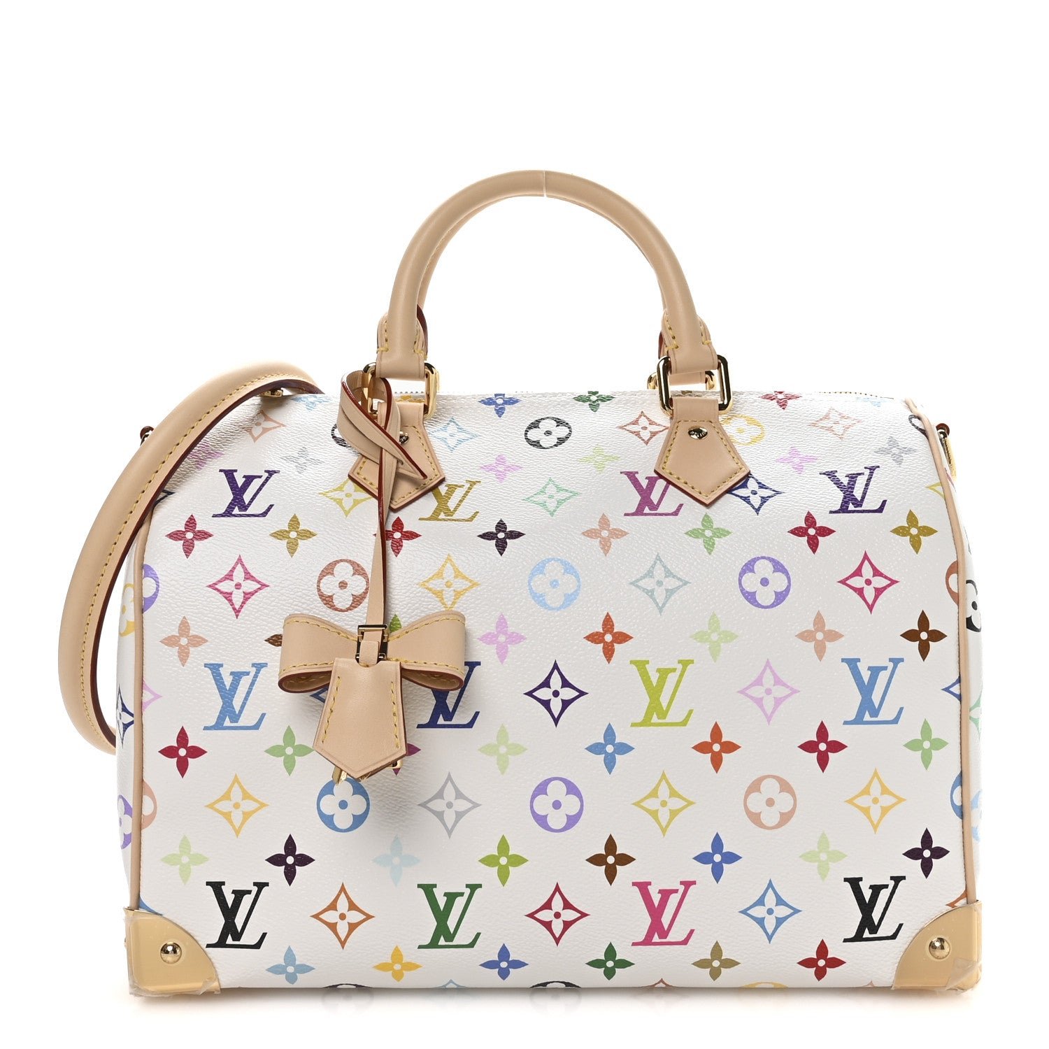 Louis Vuitton Louis Vuitton LV X TM Monogram Multicolor Speedy Soft 30 White