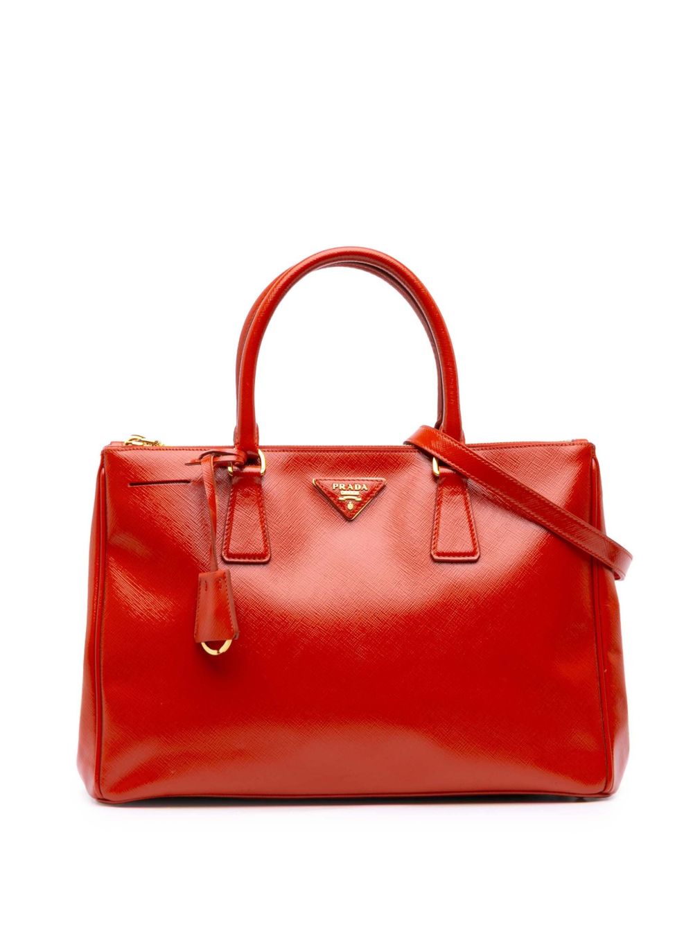 2000-2015 Medium Saffiano Vernice Galleria Double Zip satchel