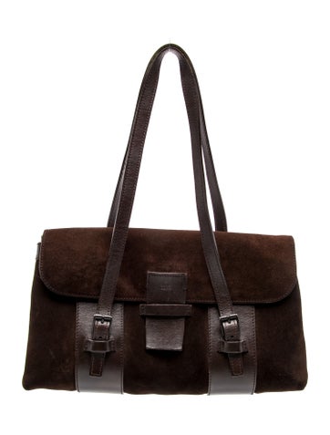 Suede Shoulder Bag Large