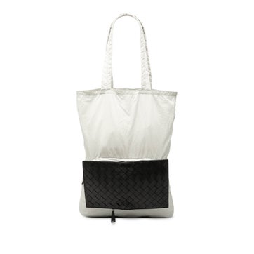 Intrecciato Trimmed Nylon Eco Tote