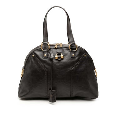 Calf Leather Medium Leather Muse Shoulder Bag