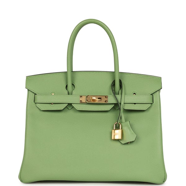 Hermes Hermes Birkin 30 Vert Criquet Epsom Gold Hardware