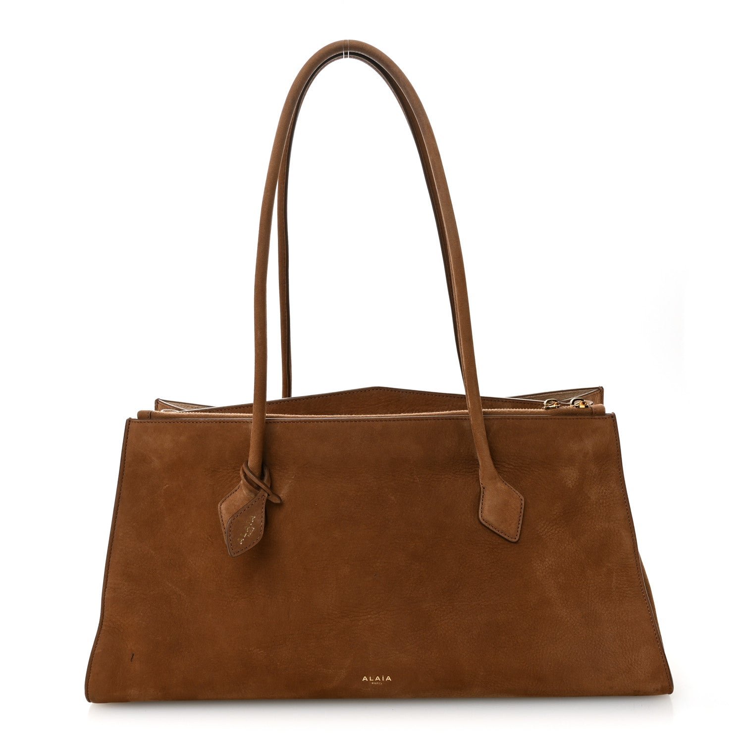 Alaia Alaia Nubuck Le Teckel Tote Terre D'Ombre