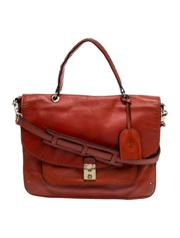 Leather Top Handle Bag