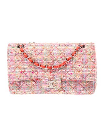 Classic Medium Tweed Double Flap Bag