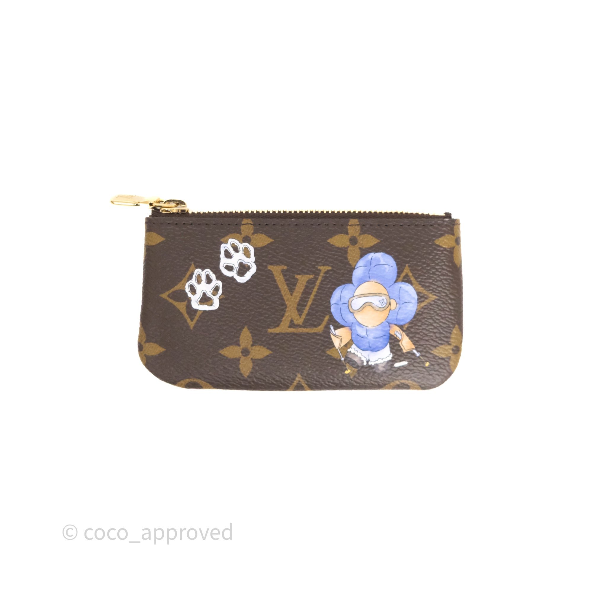 Louis Vuitton Vivienne Wintery Travel Collection Key Pouch Monogram Canvas