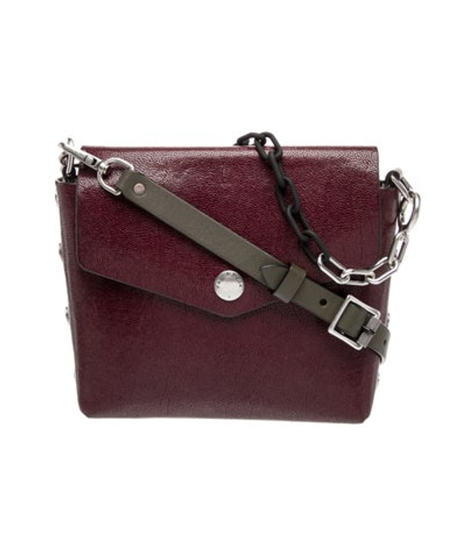 Rag & Bone Bone Embossed Leather Shoulder Bag