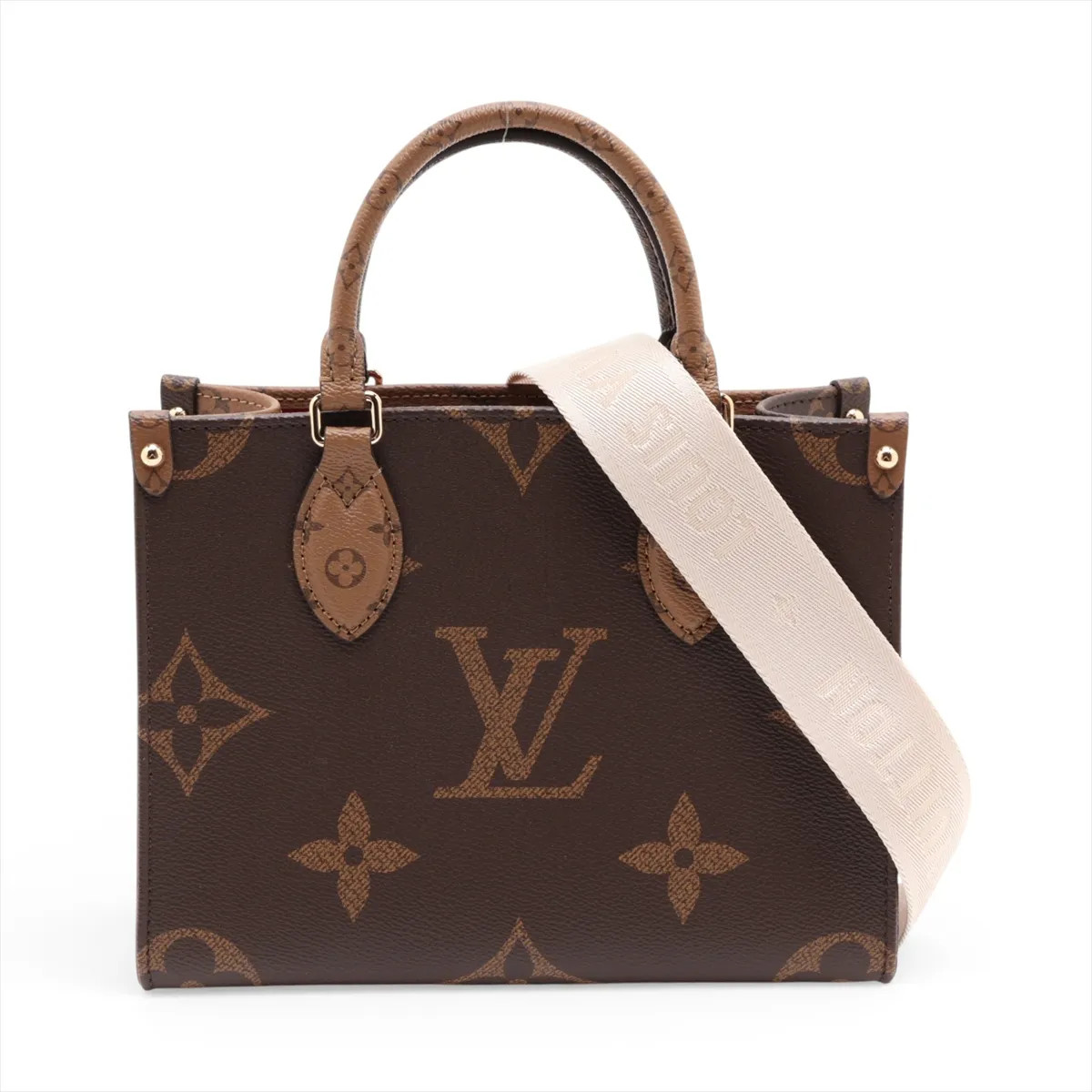 Louis Vuitton Monogram Giant Reverse On the Go PM M46373 Brown There was an RFID