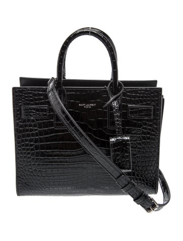 Embossed Leather Sac De Jour Baby