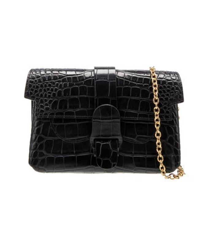 Senreve Embossed Leather Minaudiere