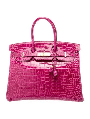 Shiny Porosus Crocodile Birkin 35