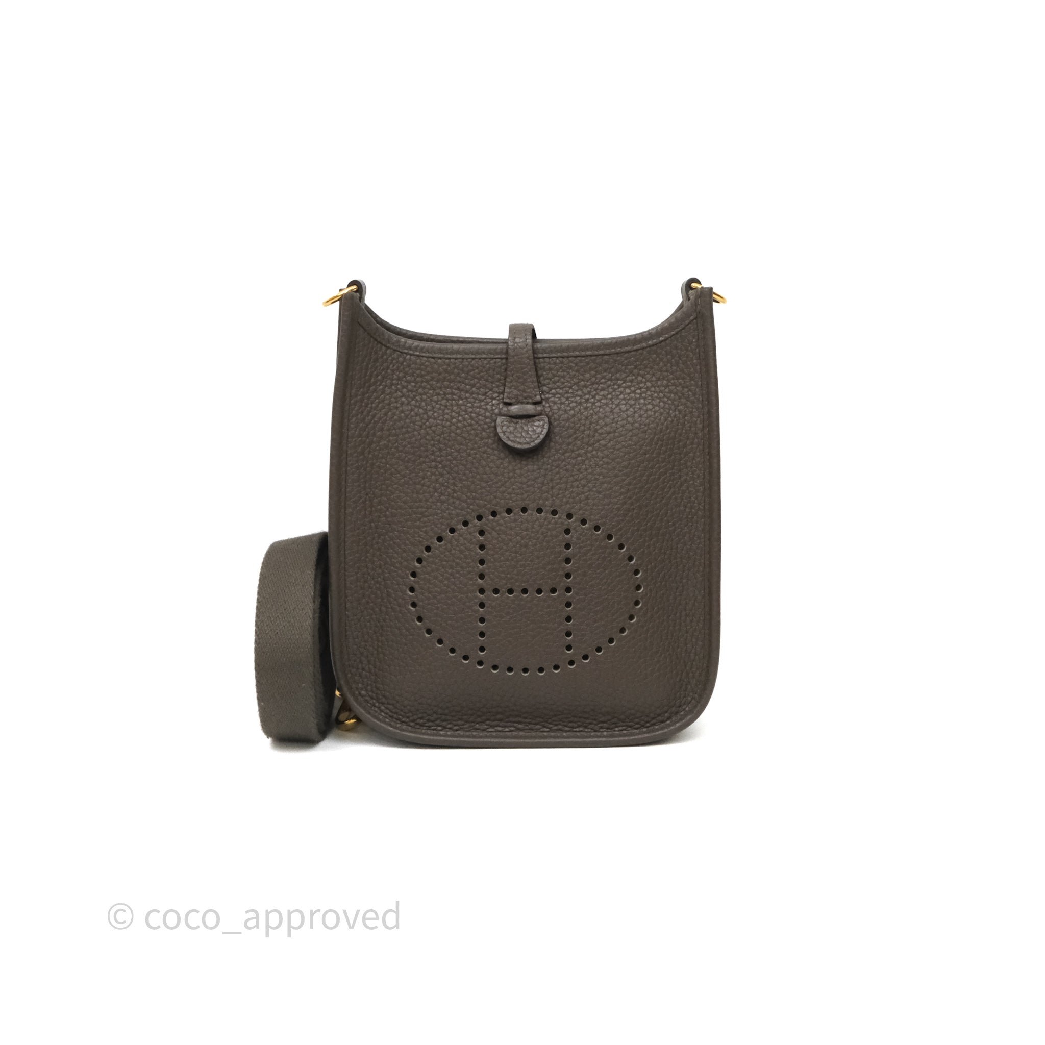 Hermès Evelyne 16 Amazone Taurillon Gris Étain 8F Clemence Gold Hardware