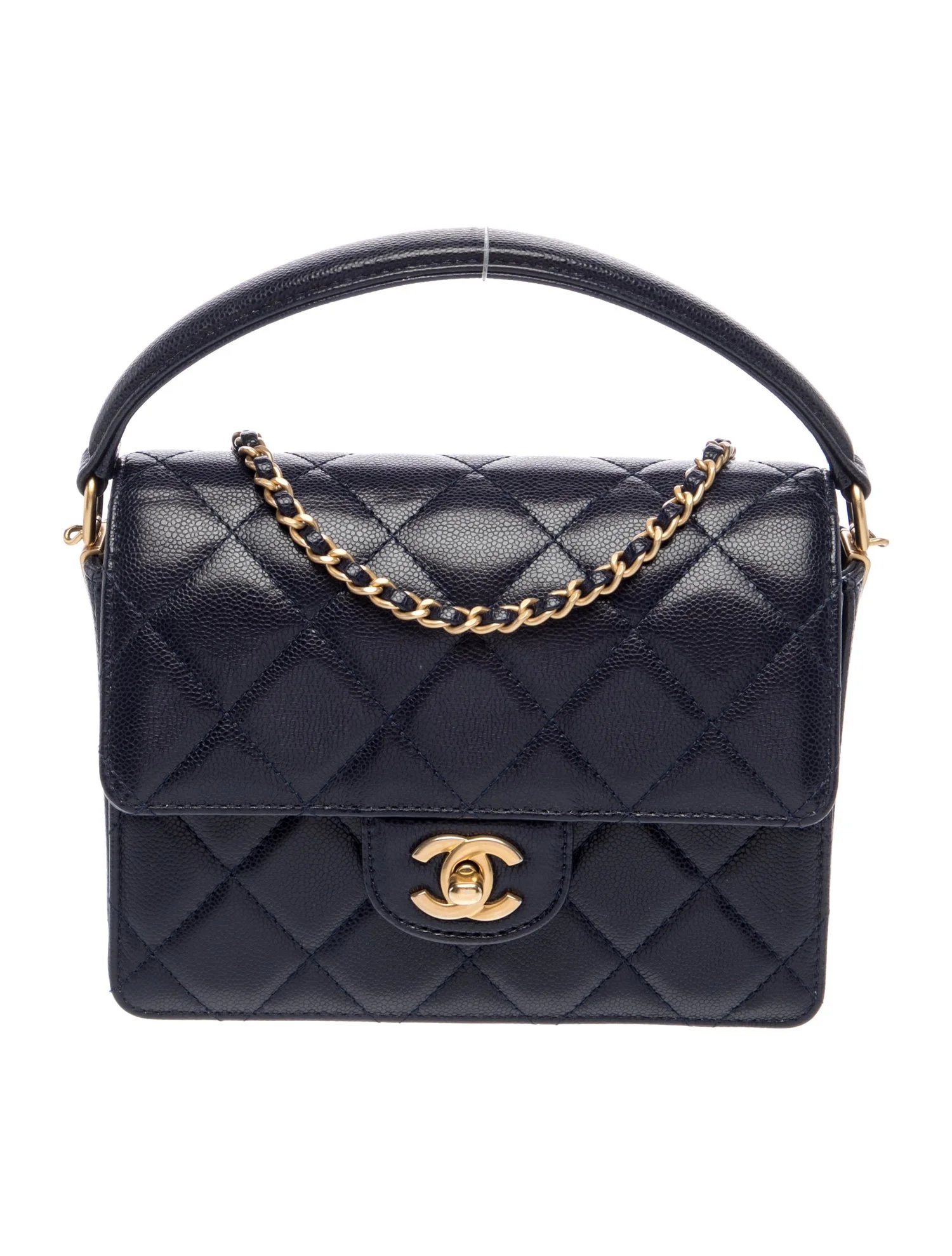 Mini Top Handle Flap Bag