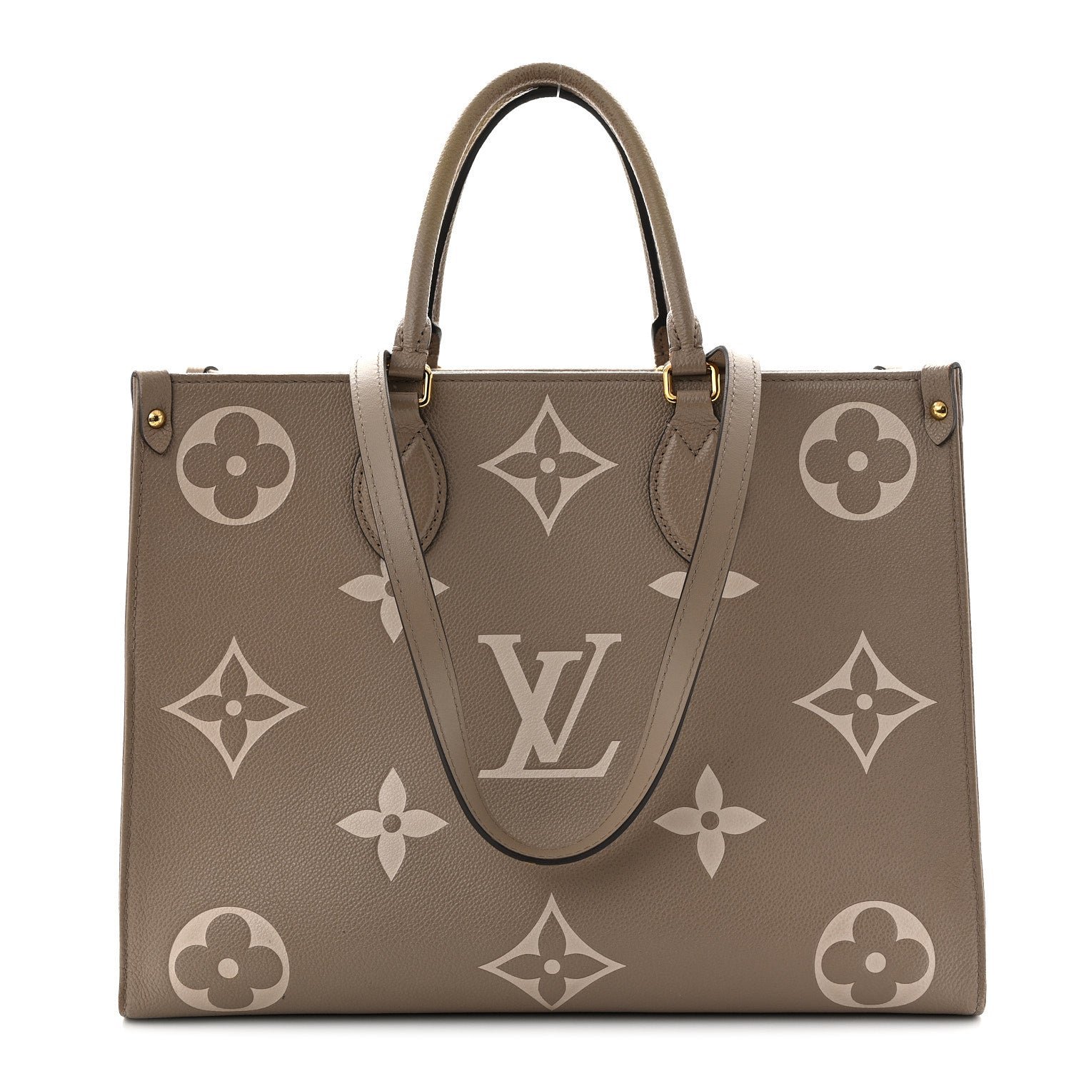 Louis Vuitton Empreinte Monogram Giant Onthego MM Tourterelle Creme