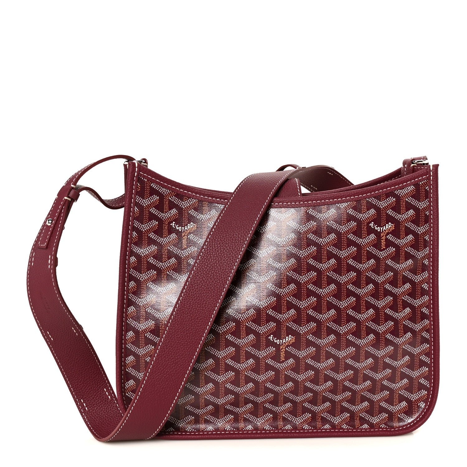 Goyard Goyardine Musette PM Bag Bordeaux