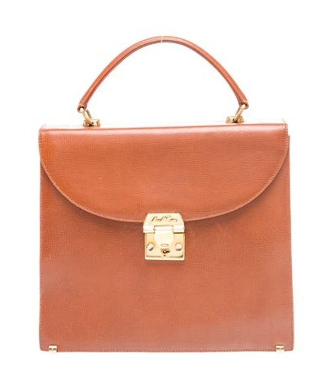 Mark Cross Cross Leather Top Handle Bag