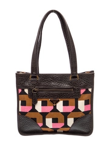 Enameled Metal Triangle Shoulder Bag