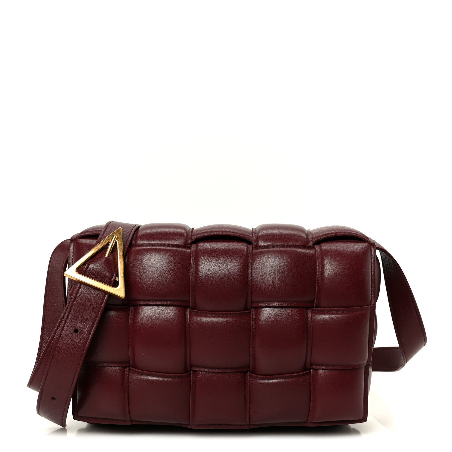 Bottega Veneta Nappa Maxi Intreccio Padded Cassette Crossbody Bag Barolo