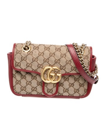 GG Canvas Marmont Small