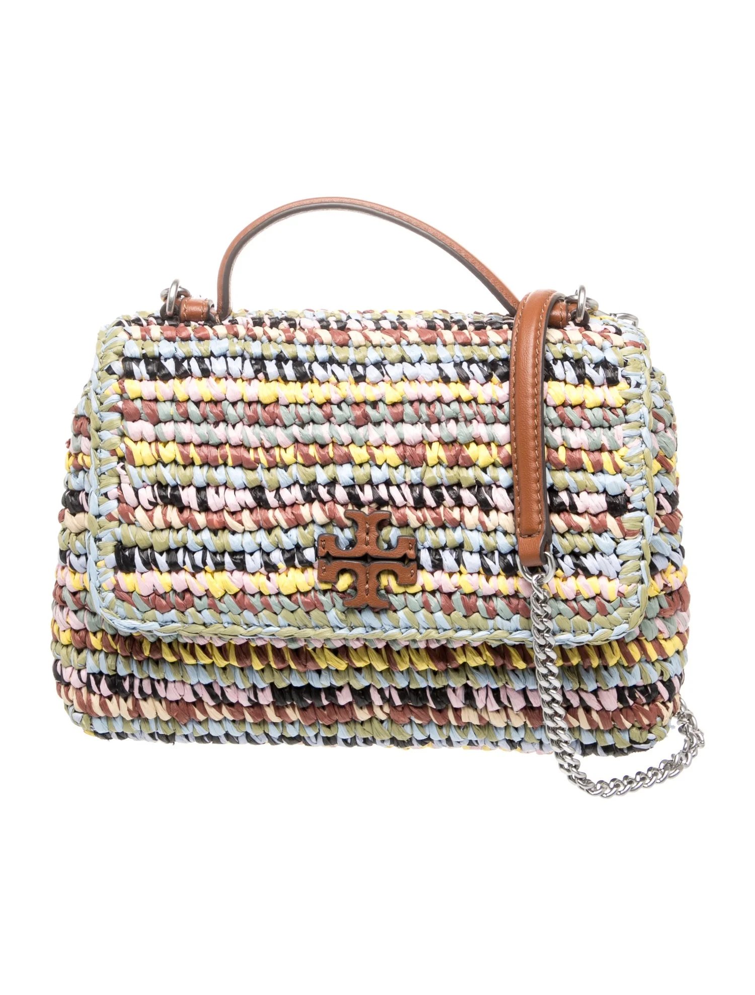 Straw Top Handle Bag
