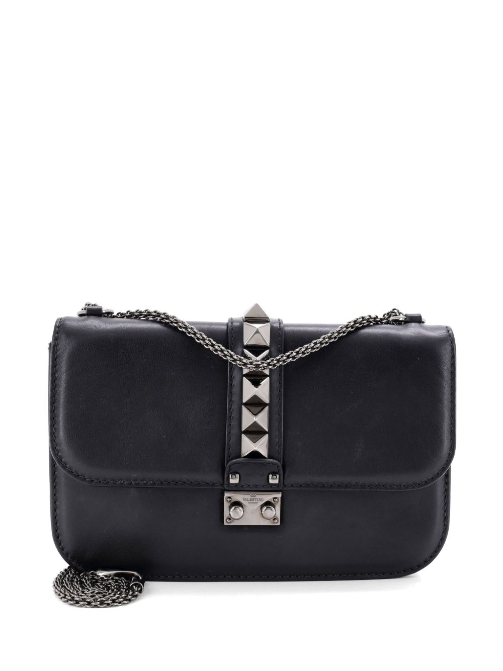 Glam Lock Leather Medium shoulder bag