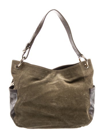 Furla Suede Shoulder Bag