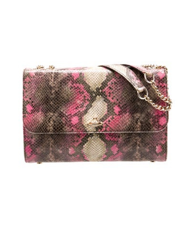 Vivienne Westwood Westwood Embossed Leather Shoulder Bag