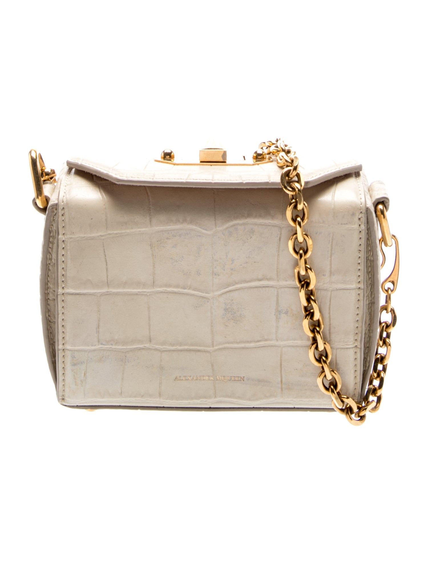 Embossed Leather Shoulder Bag