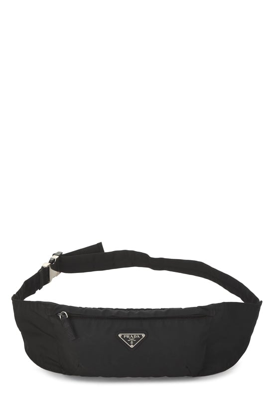 Black Nylon Waist Pouch