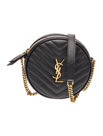 Chevron Vinyle Round Camera Bag