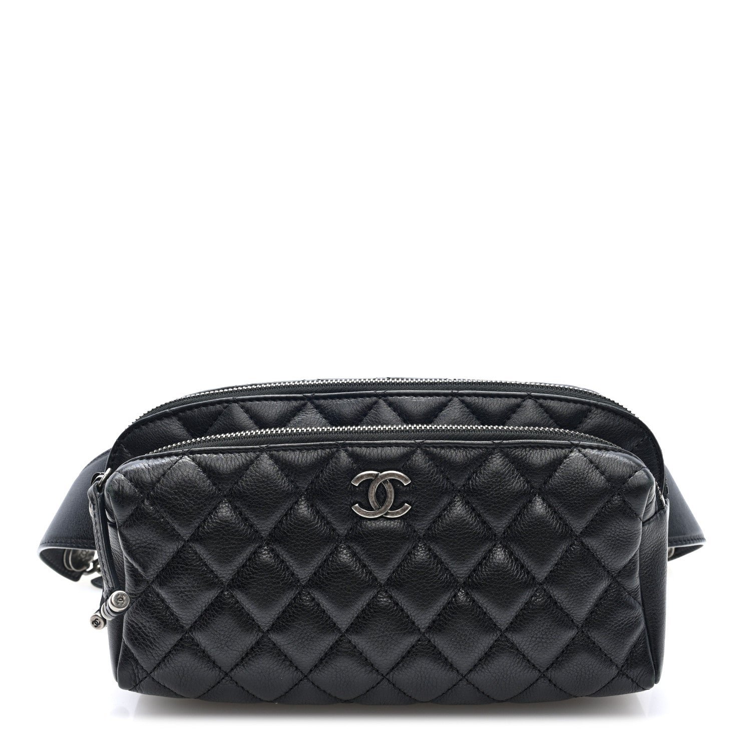 Chanel Calfskin Quilted Waist Bag Black