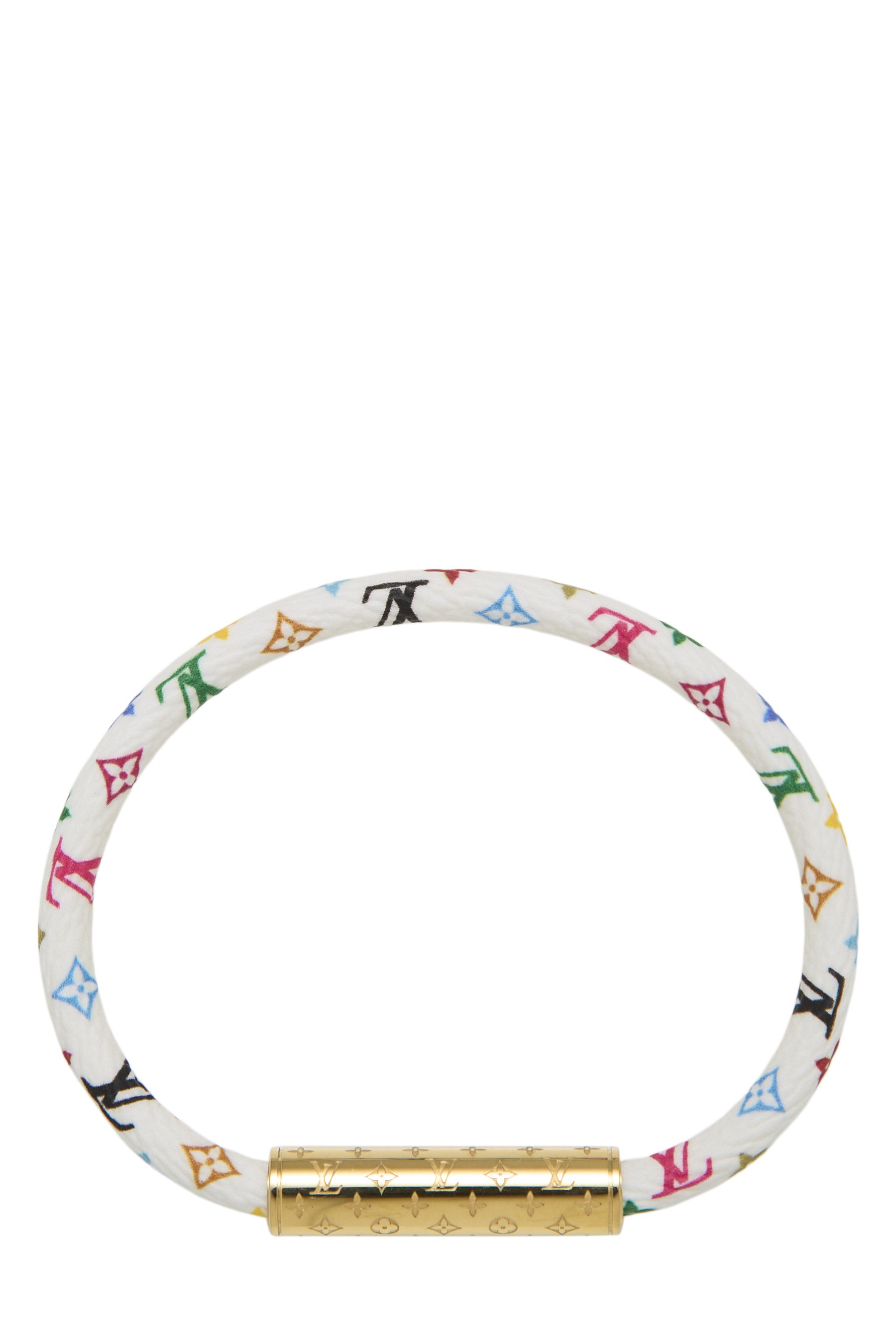 Takashi Murakami x Louis Vuitton White Multicolore Confidential Bracelet