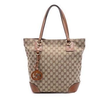 GG Canvas Charm Tote Medium