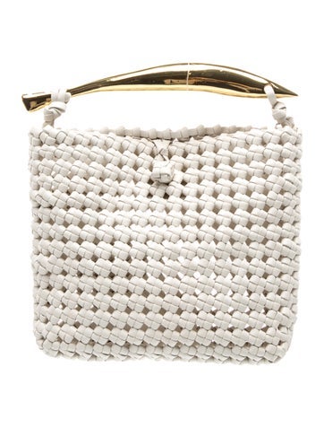 Bottega Veneta Leather Intrecciato Crochet Sardine