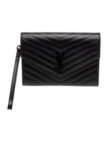Saint Laurent Leather New Pouch Bag 2024