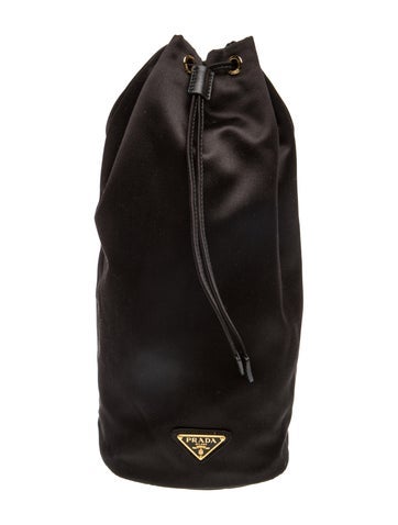 Enameled Metal Triangle Bucket Bag