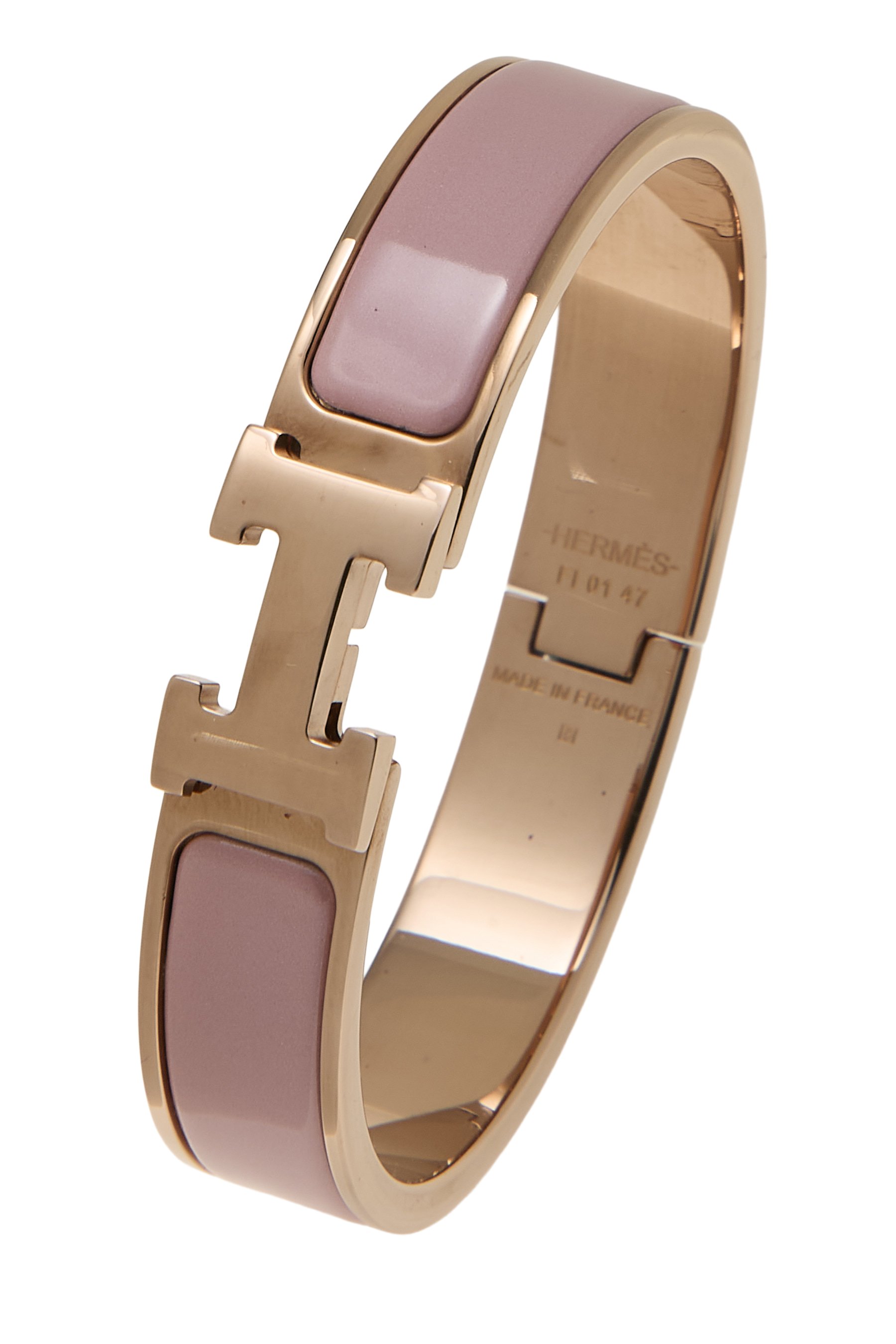 Hermès エナメルブレスレット 《ミニ・クリック・シェーヌ・ダンクル