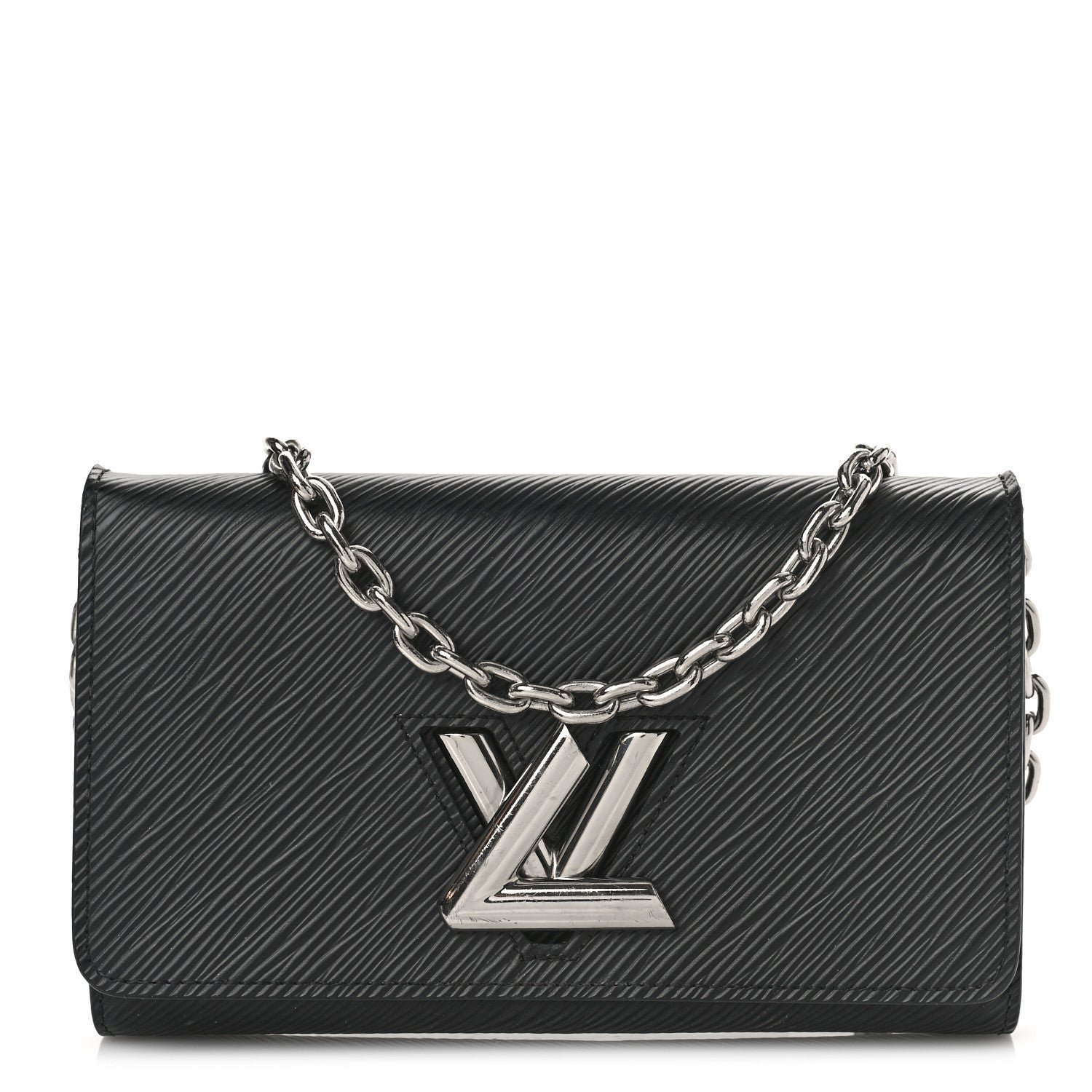 Louis Vuitton Epi Twist Chain Wallet Black