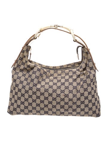 GG Canvas Horsebit Medium