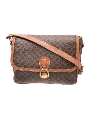 Vintage Macadam pattern shoulder bag