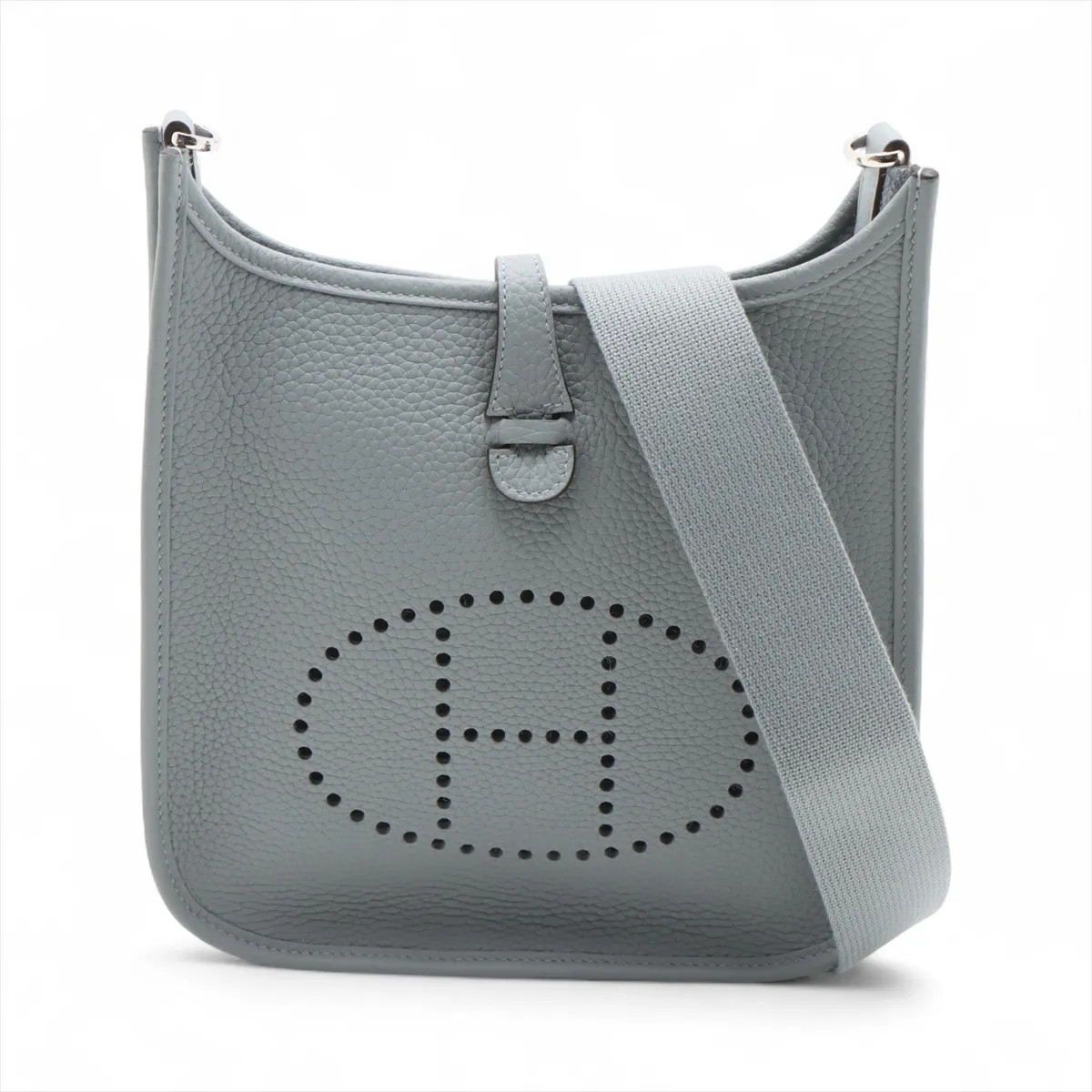 Hermès evelyn 3 23 Taurillon Clemence glypantane Silver Metal Fittings
