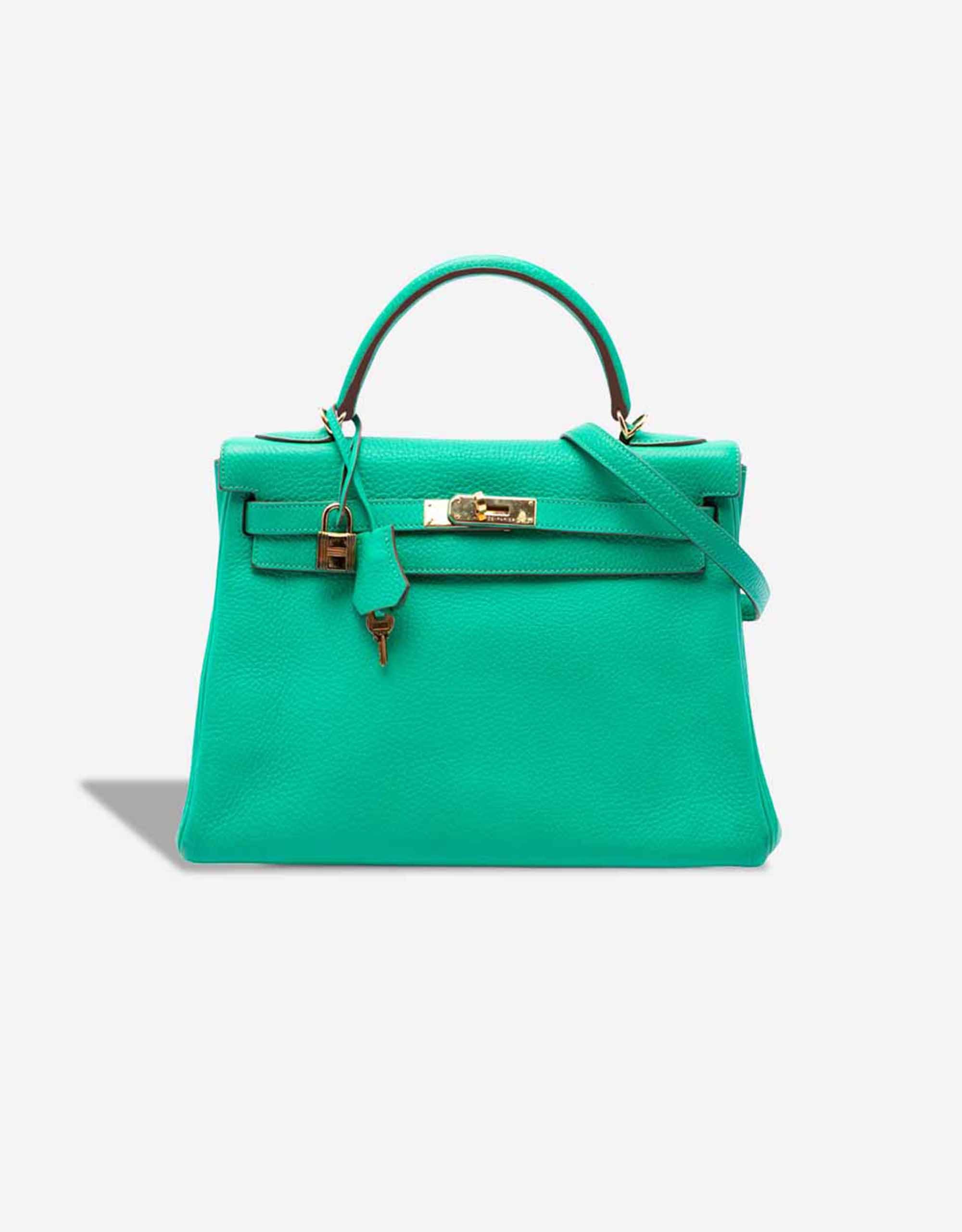 Hermes 
		Kelly 32 Clémence Menthe    